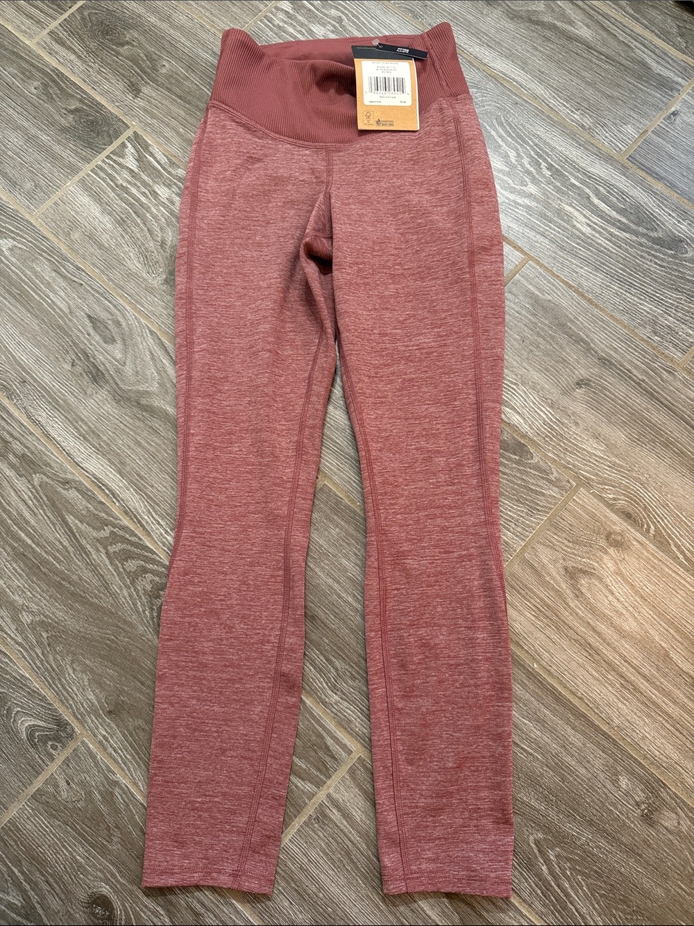 NEW! The North Face Womens Mauve High-Waist slim fit flash dry Leggings XS